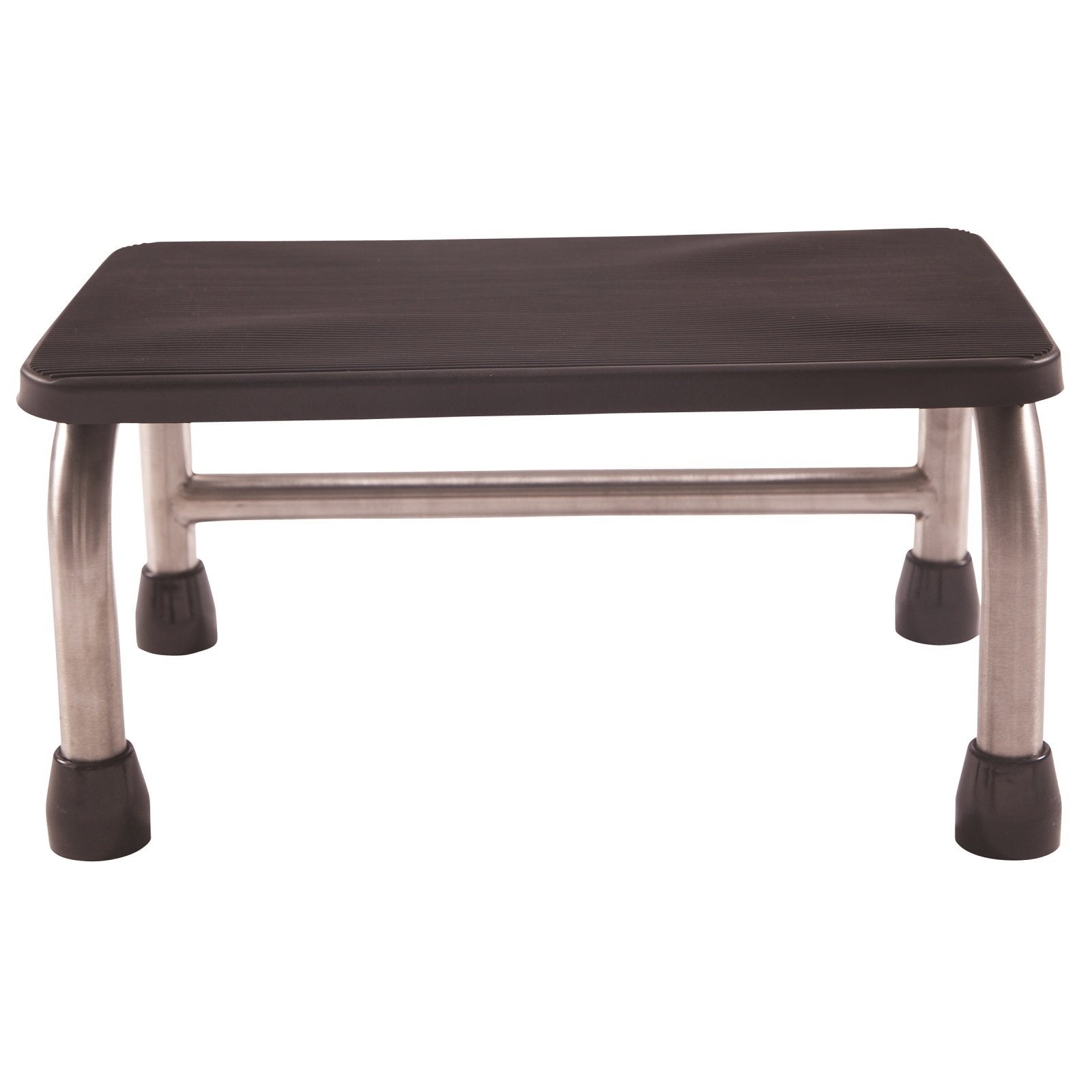 Single Metal Step - Rubber Non Slip Surface - Stool