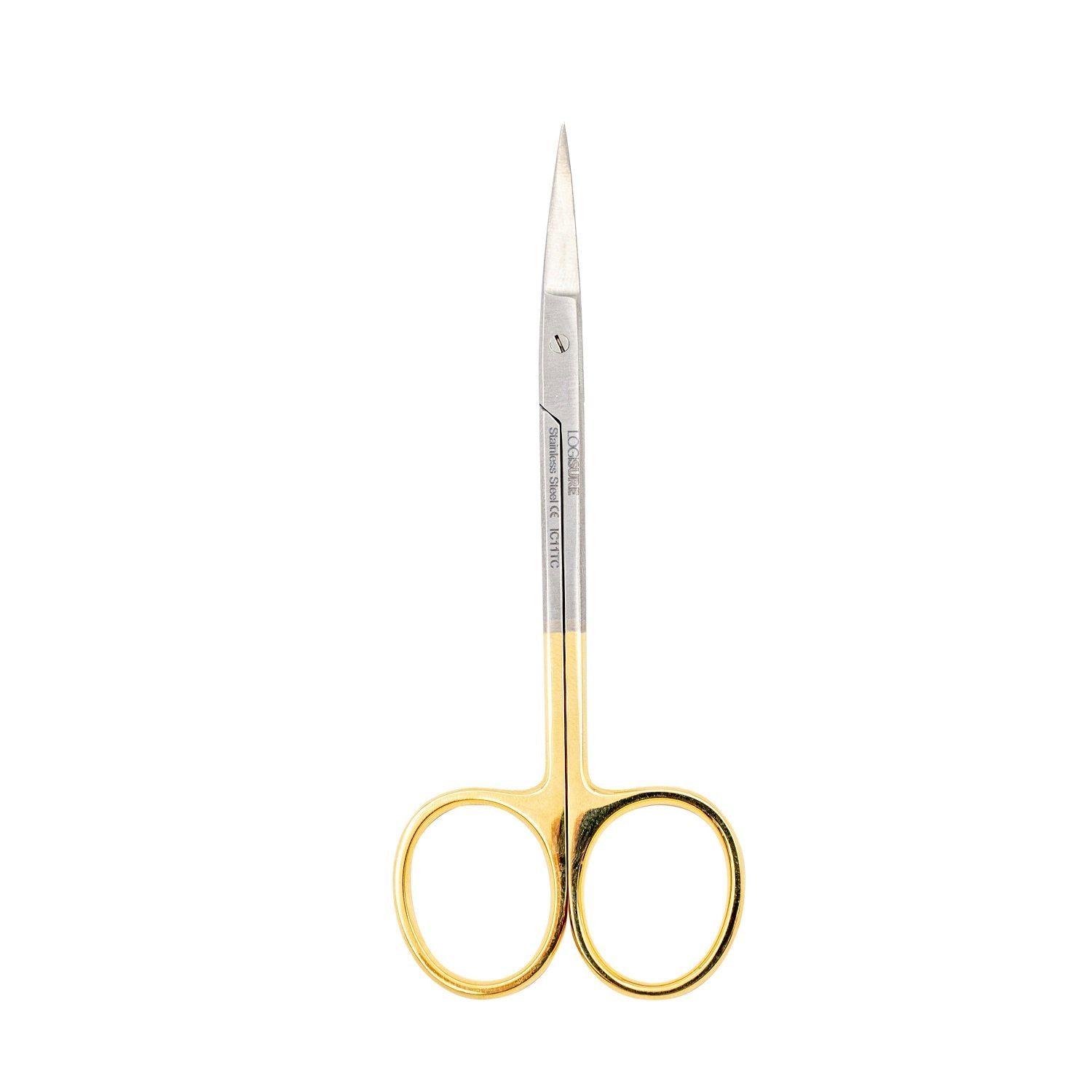 LOGISURE Iris Scissors Tungsten Carbide 11cm Curved