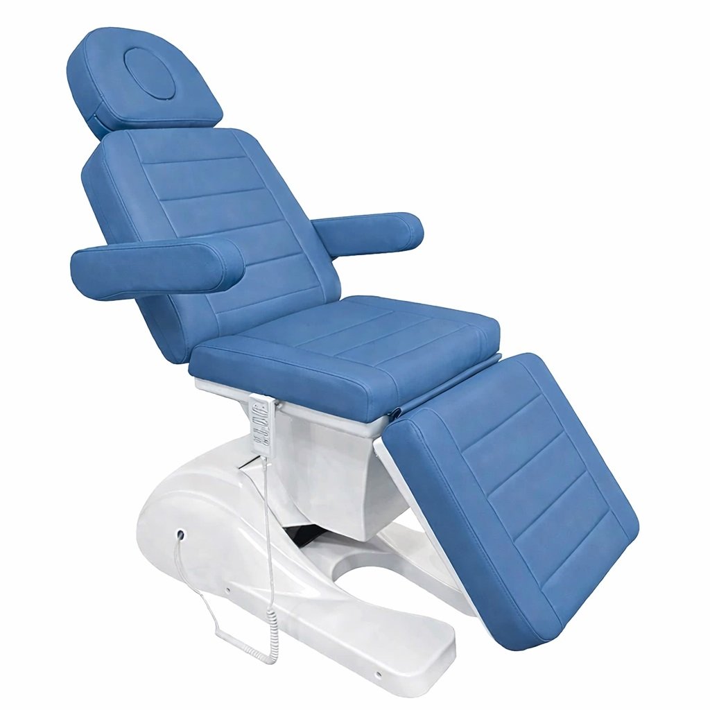 LOGIFORM Supreme Cosmetic Couch 4 Motor 3 Section in Navy Blue Medical Grade Vinyl (PM8)