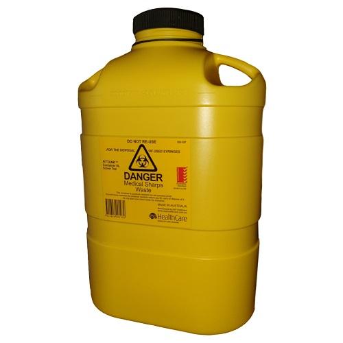 ASP Sharps Container 8L Screw Top