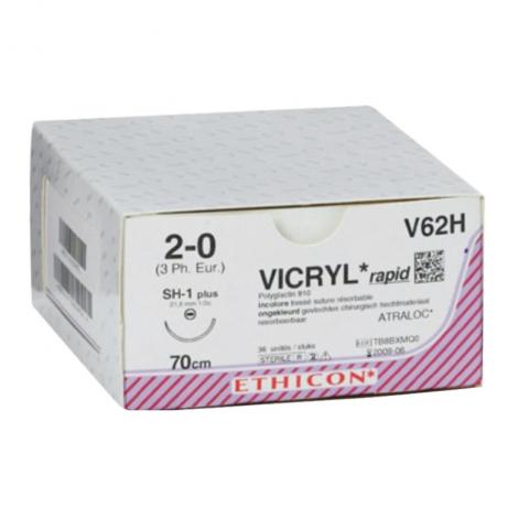 Vicryl Rapide 5/0 16mm 75cm Undyed - Box (36)