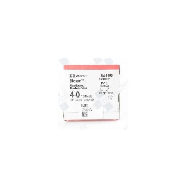 Biosyn Absorbable 4-0 13mm P-13 RC 45cm Undyed - Box (12)