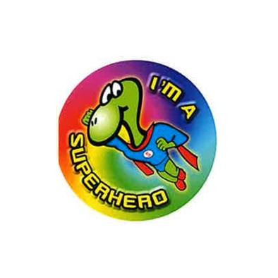 Childrens Reward Superhero Sticker 40mm Circular - Roll (250)