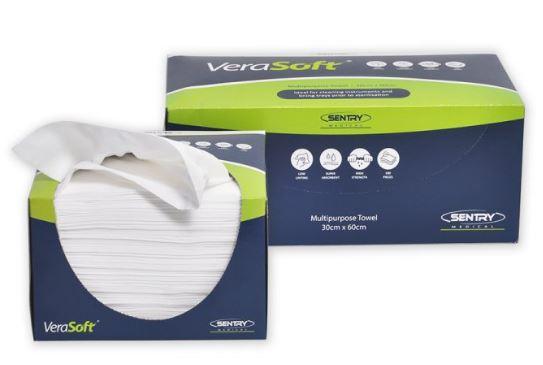 VeraSoft Multipurpose Towel 30cm x 35cm - Carton (12 Boxes 100)