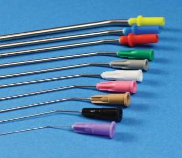 Mediplast Metal Suction Tips 17G 1.4x70mm White Luer Lock - Box (60)