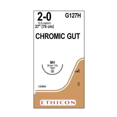 Chromic Gut Suture 2/0 MH 70cm - Box (36)