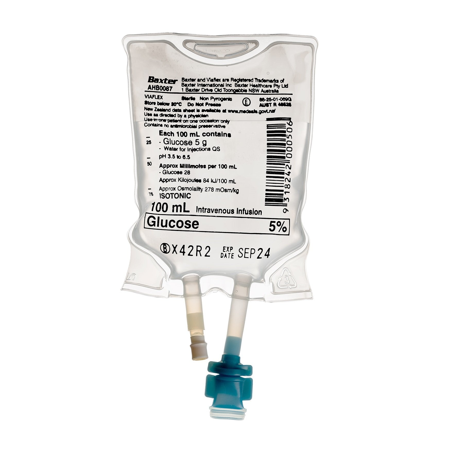 Glucose 5% IV 100mL - Box (48)