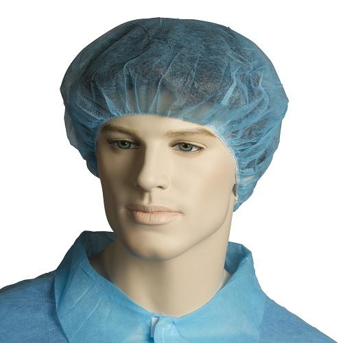 Bouffant Cap 53cm Non Woven Blue - Pack (100)