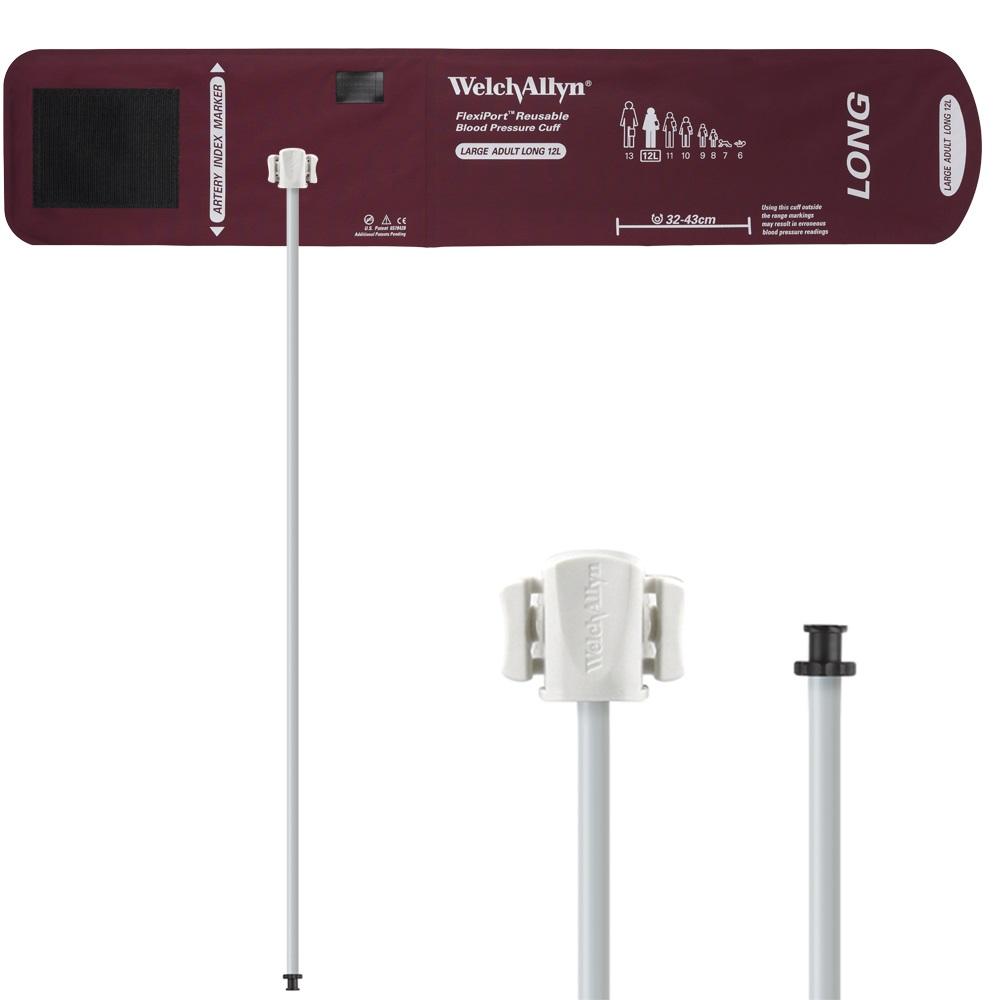 WELCH ALLYN Flexiport Reusable Cuff - Large Adult Long - 1 Tube/Tri-Purpose Connector