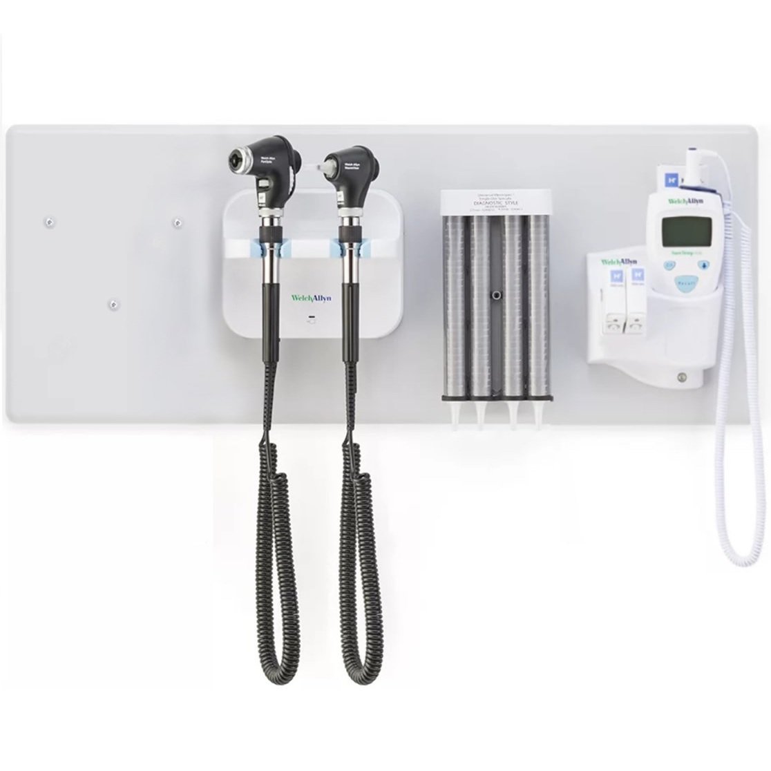 WELCH ALLYN Wall System 77716 PanOptic & Macroview Basic, Suretemp, Tip Dispenser