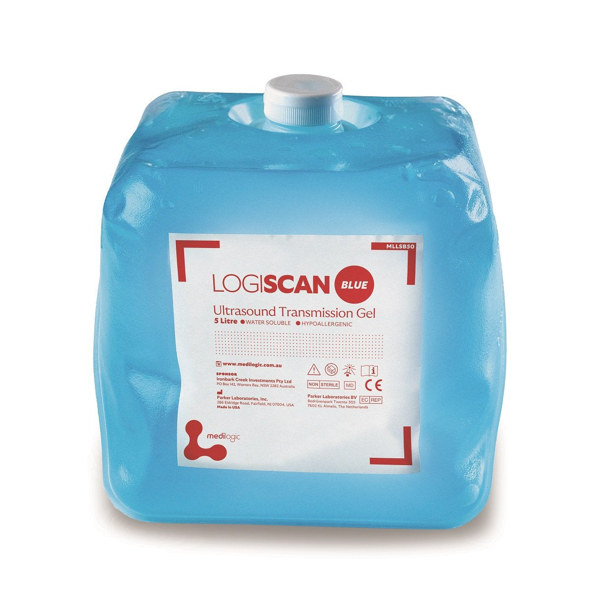 LOGISCAN Ultrasound Gel 5L Blue - Each