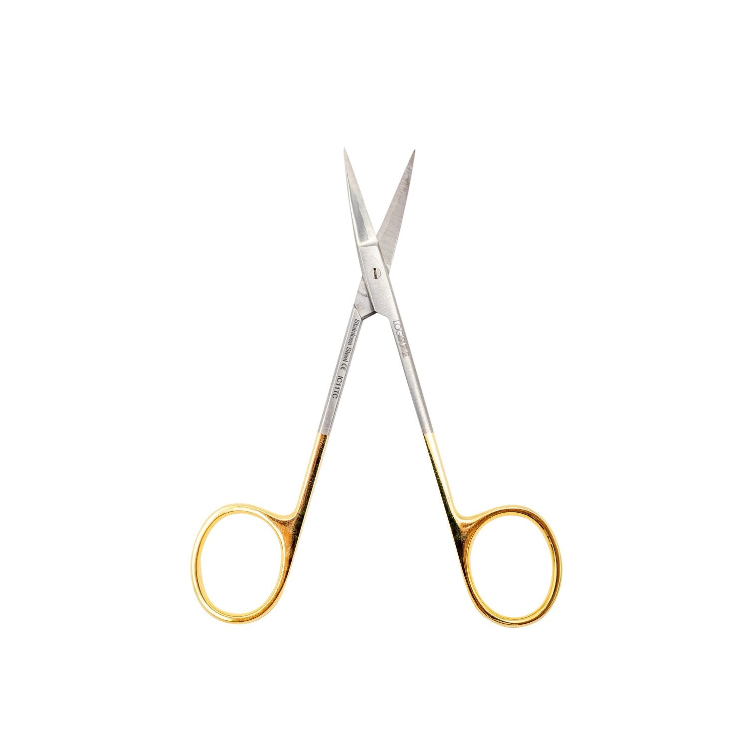 LOGISURE Iris Scissors Tungsten Carbide 11cm Curved
