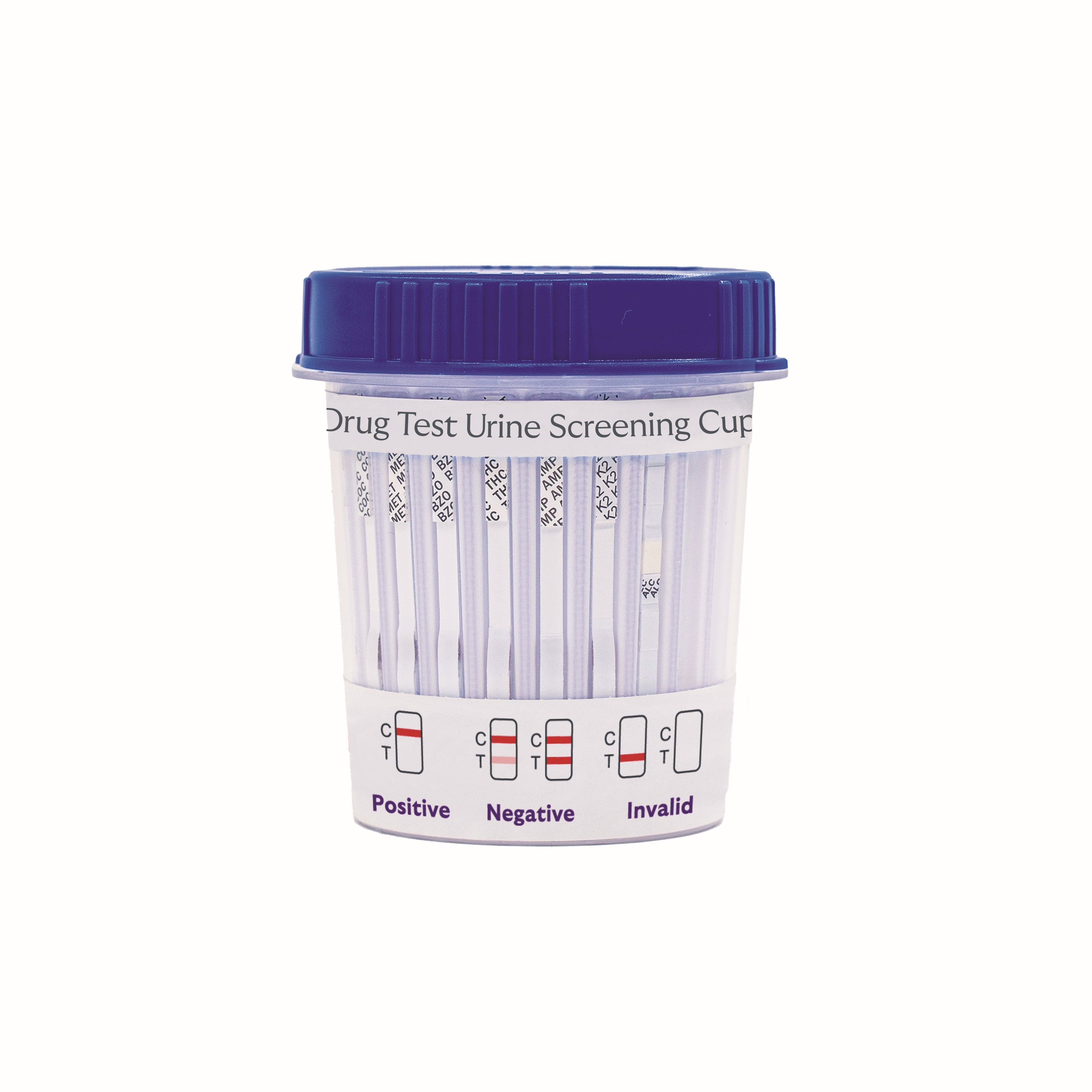 LOGICHECK Drug Test Urine Screening Cup (8 Drug Classes inc Alcohol) + Adulterants - Each
