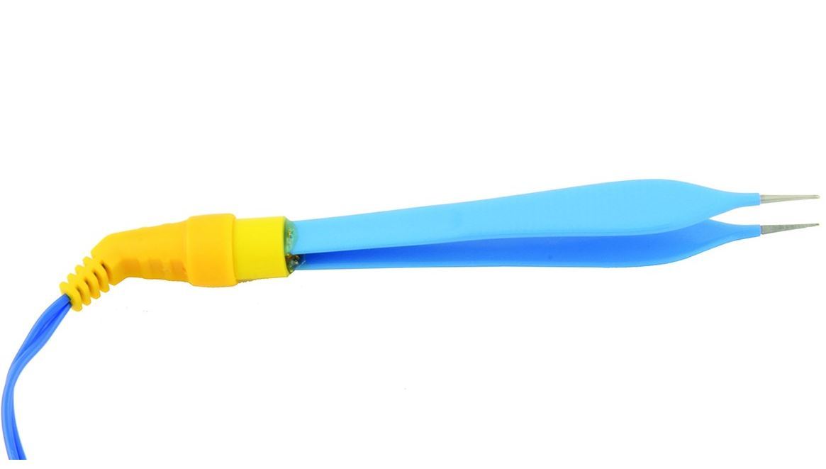 Single Use Adson Bipolar Forceps Straight 127mmx1mm Smooth Tip - Box (10)