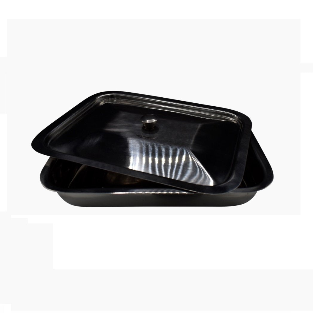 Stainless Steel Instrument Tray w/lid 200x150x40mm ARMO