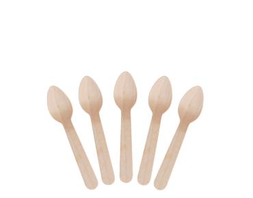 Envirocutlery® Wooden Teaspoon Natural 110mm - Carton (2000)