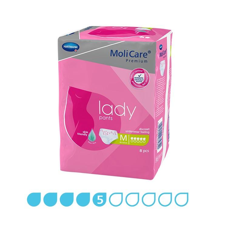 MoliCare Pull-Ups Premium Lady Pants Medium, 5 Drops - Pack (8)