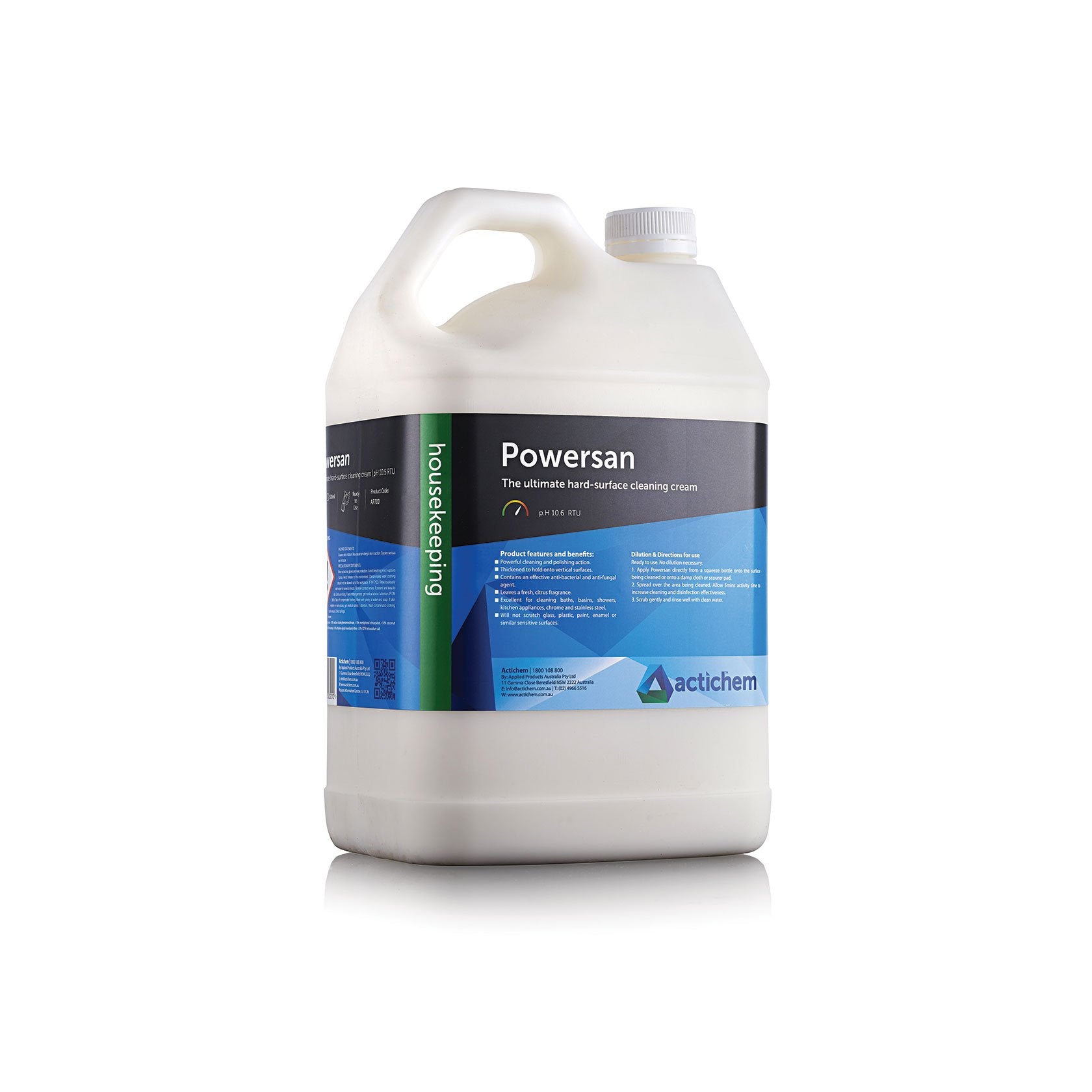 Powersan Hard Surface Cleaner Ready To Use 5L - Each