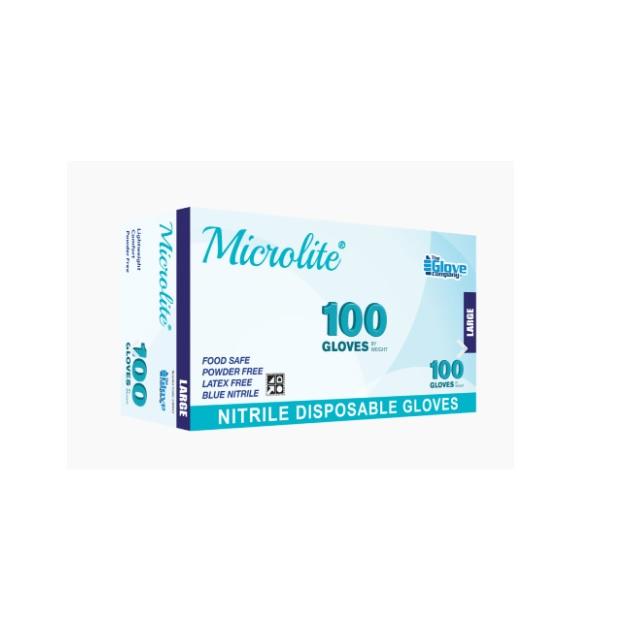 Microlite Max Nitrile Glove Medium - Box (100)
