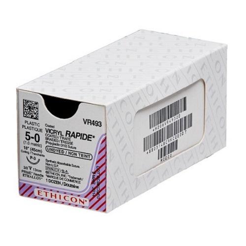 Vicryl Rapide Suture 4/0 Undyed 75cm, 19mm 3/8 RC Box (12)