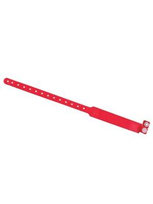 Patient Identification Band, Adult with Name Card, Red Latex Free - Box (250)