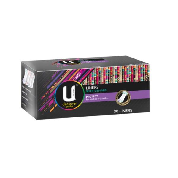 Kotex U P/Liner Design (30 Pack) - Carton (6)