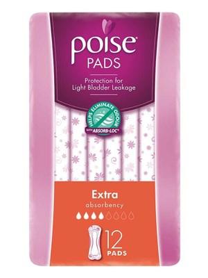 Poise Pads Extra - Carton (6x12)