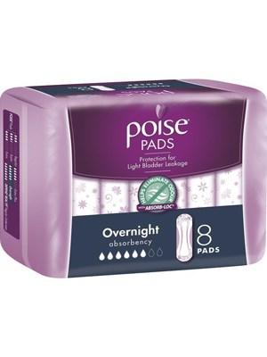 Poise Pad Overnight - Carton (8x4)