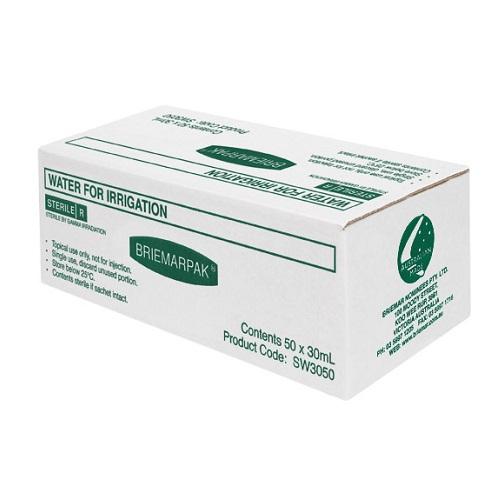 Water for Irrigation 30ml Sachets - Box (75)