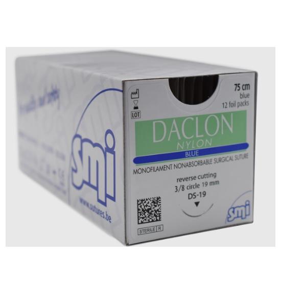 Daclon 6/0 RC 3/8 Circ DS 16mm 45cm Black - Pack (12)