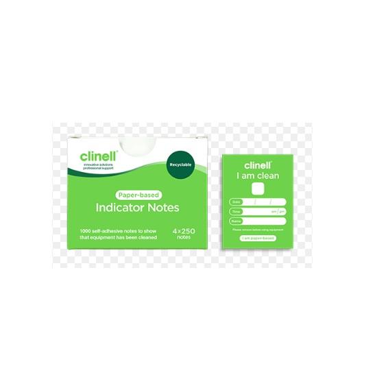 Clinell Clean Indicator Note - 4 x 250 Notes (Green)