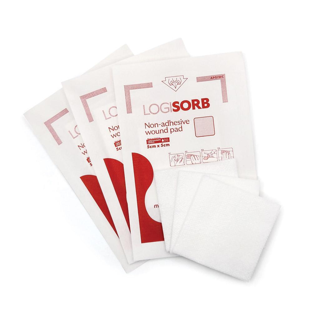 LOGISORB Non-Adhesive Wound Pad 5cm x 5cm - Box (100)
