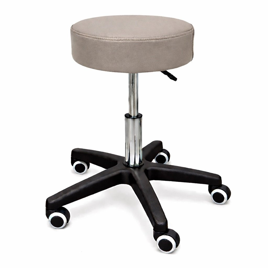LOGIFORM Standard Surgeon Stool Gas Lift Adjustable Beige Cushion Seat