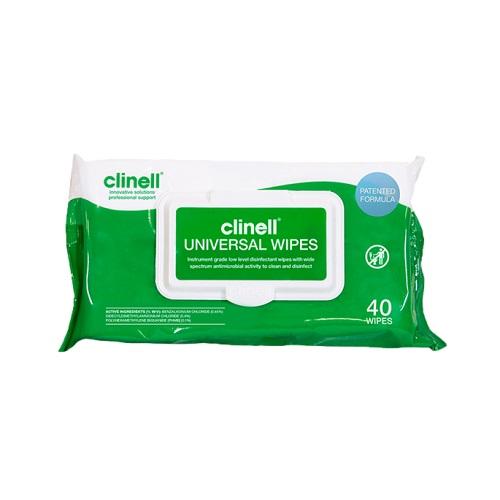 Clinell Universal Wipes Pack 40 - Carton (24)