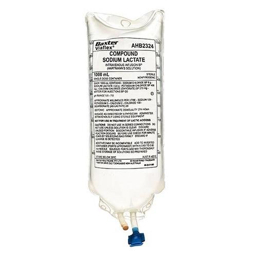 Hartmanns Solution Sodium Chloride IV 1000mL - Each