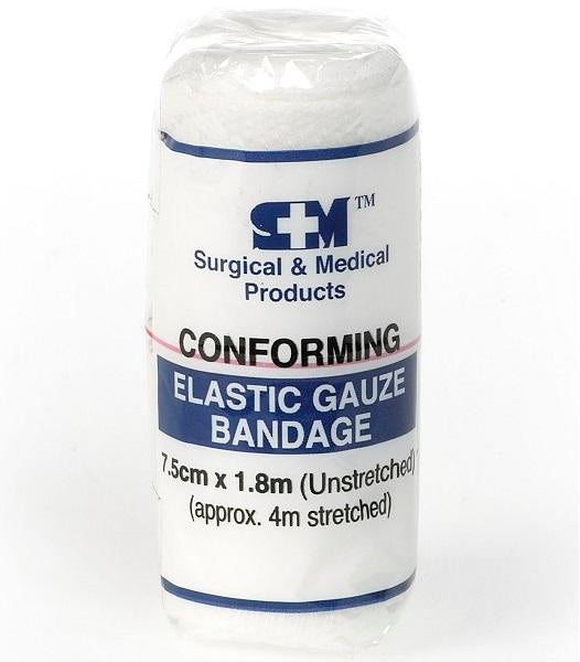 S&M Conforming Bandage 2.5cm x 1.8m - Pack (12)
