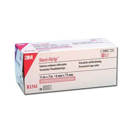 Steri-Strip Skin Closure (White) 6mm x 75mm - Box (50)