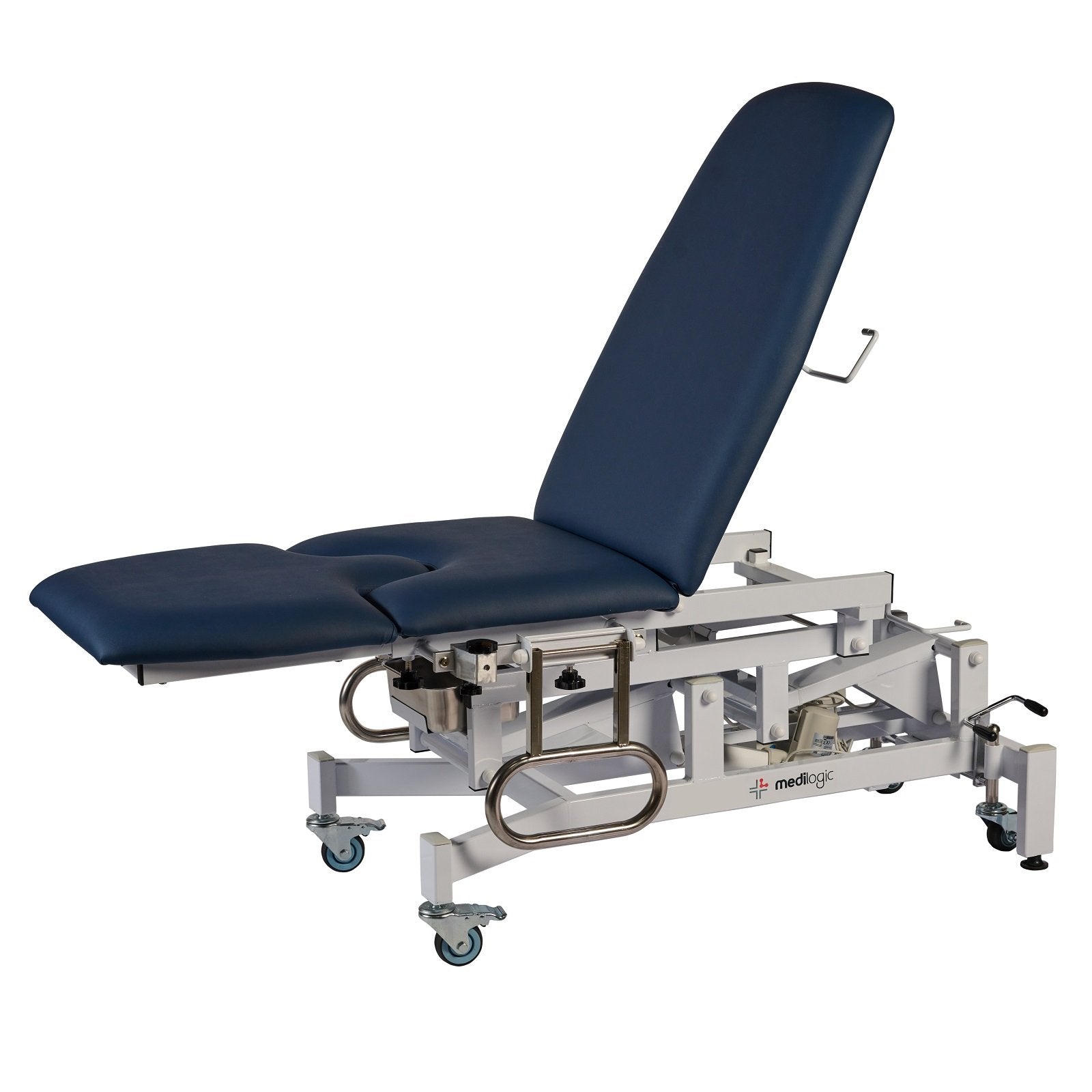 LOGIFORM Deluxe Electric Gynaecology Couch Navy Blue