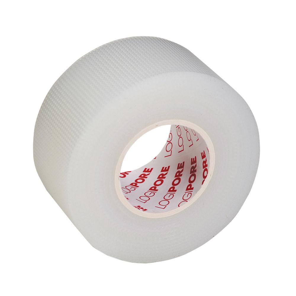 LOGIPORE Transparent Plastic Surgical Tape 2.5cm x 9.1m - Box (12)