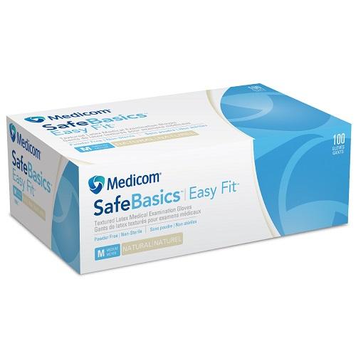 SafeBasics EasyFit N/S Latex PF Glove Medium - Box (100)