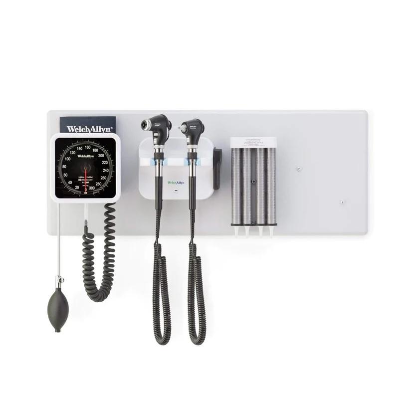 WELCH ALLYN Wall System 77716 PanOptic+ Macroview+ iExaminer, Dispenser, Sphyg