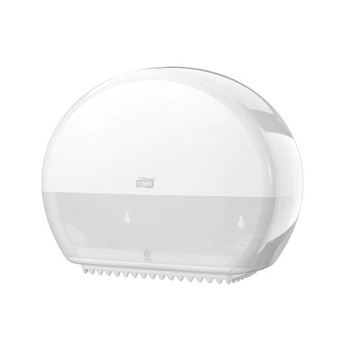 Tork Mini Jumbo Toilet Roll Dispenser White T2