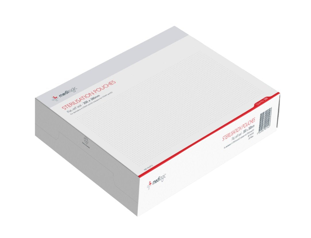 LOGICARE Self-Sealing Sterilisation Pouch 300 x 380mm - Box (200)