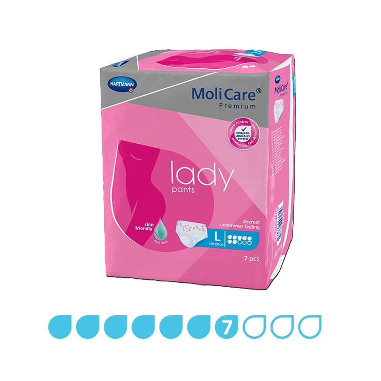 MoliCare Pull-Ups Premium Lady Pants Large, 7 Drops - Pack (7)