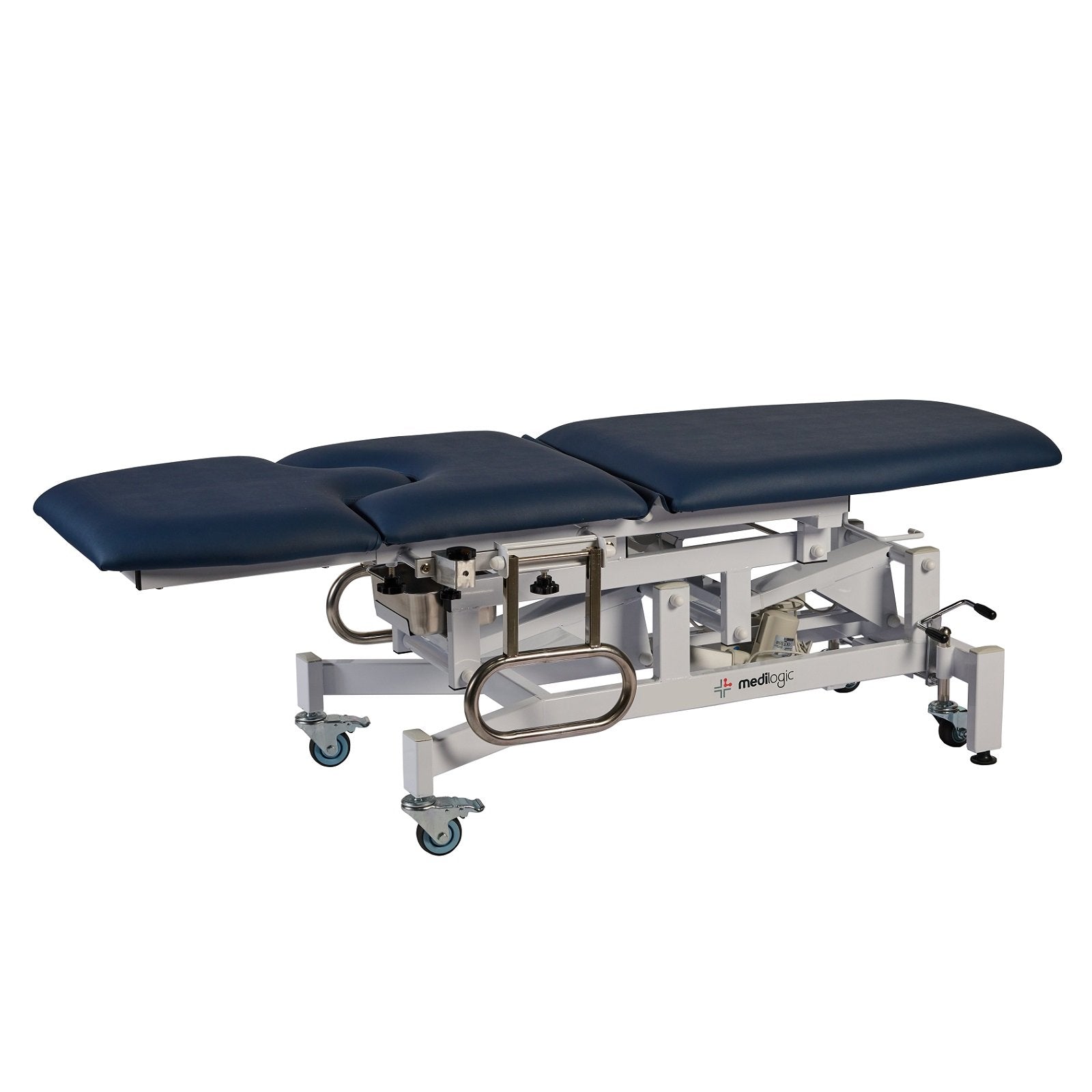 LOGIFORM Deluxe Electric Gynaecology Couch Navy Blue