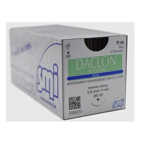 DACLON 2/0 RC 3/8 Circ DS 26mm 45cm Blue - Box (12) SMI