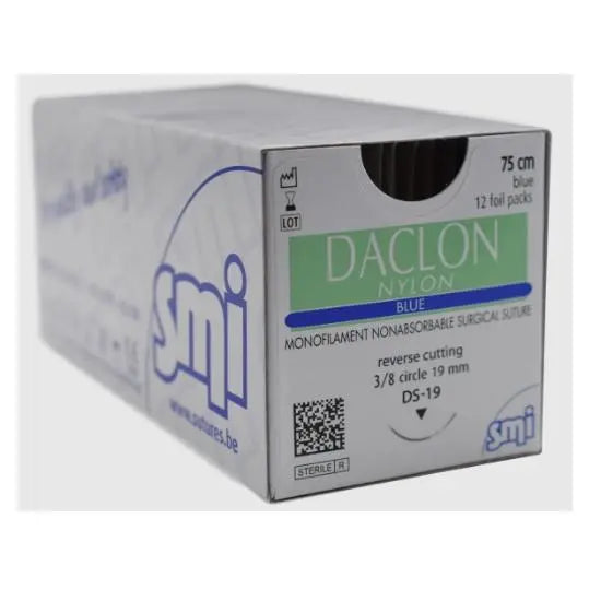 Daclon 3/0 RC 3/8 Circ DS 24mm 45cm Blue - Box (12) SMI