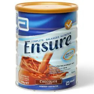 Ensure Powder Chocolate 850G Cans - Carton (3) Abbott