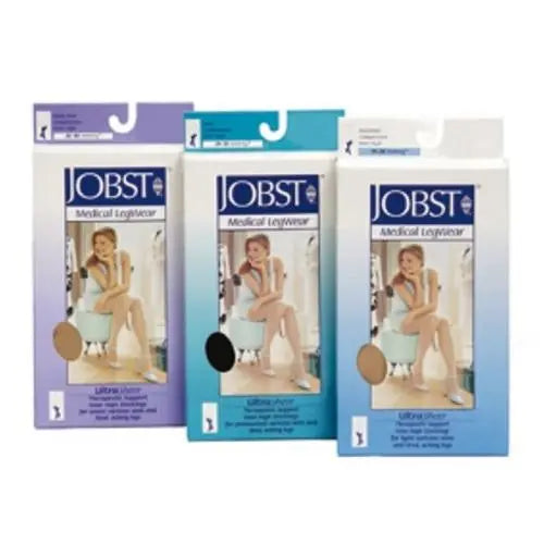 JOBST Medical Stockings Knee High Large Natural Colour 15-20mmHg - Pair Jobst