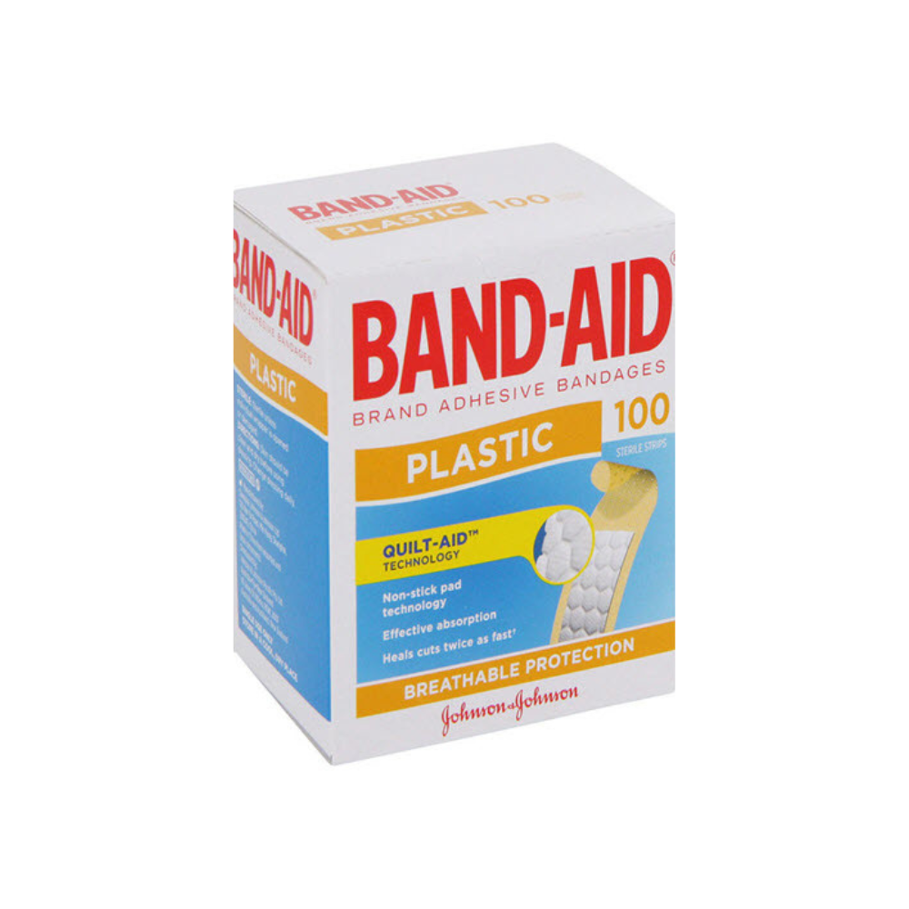 J & J Plastic Bandaid - Box (100)